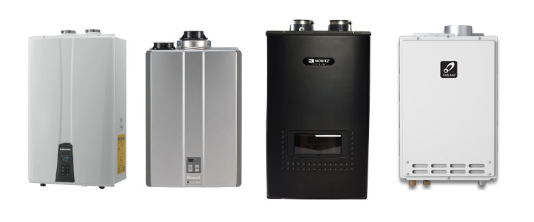 Navien tankless warter heaters provide endless hot water!