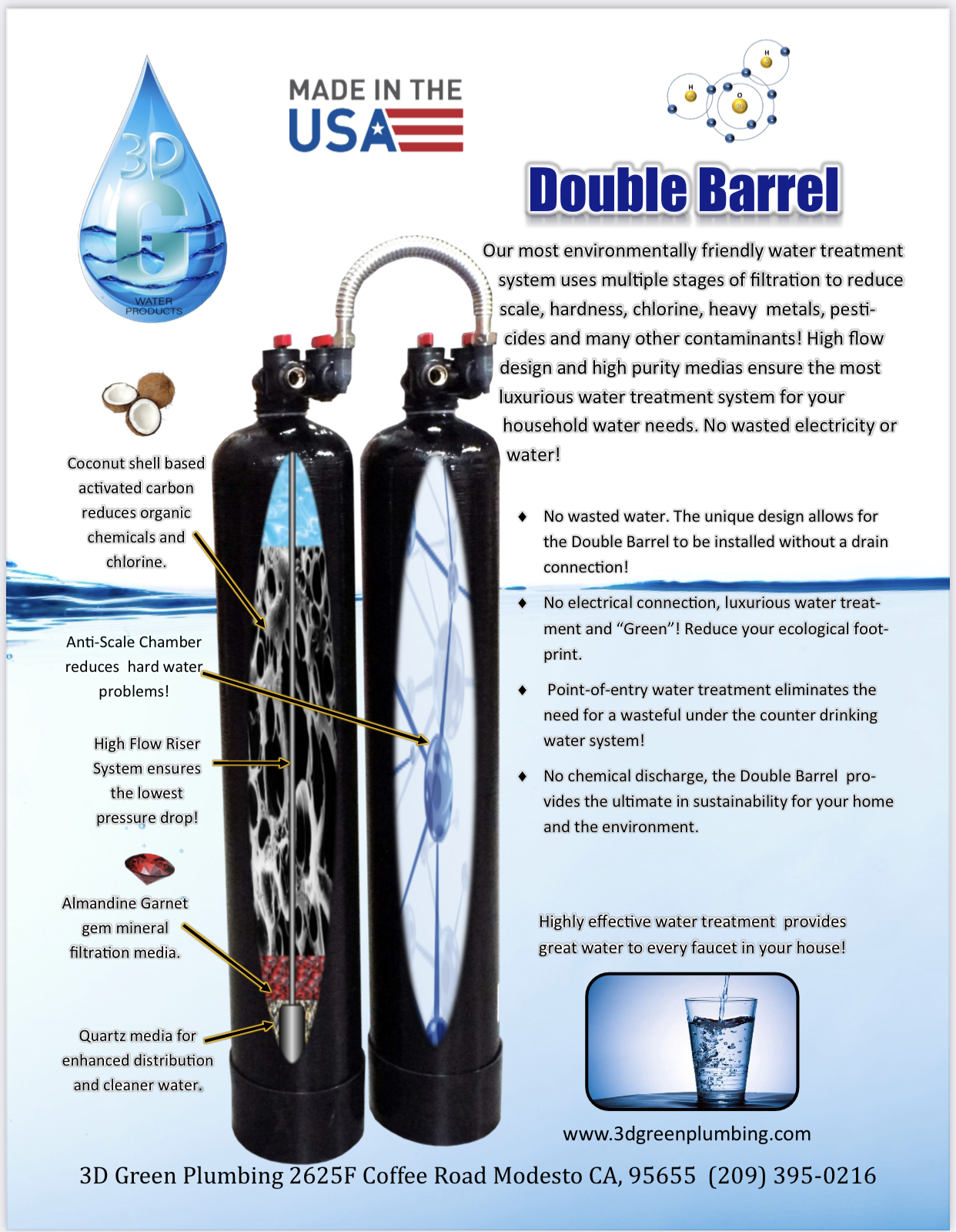 3DG Water Products Stacked CA3